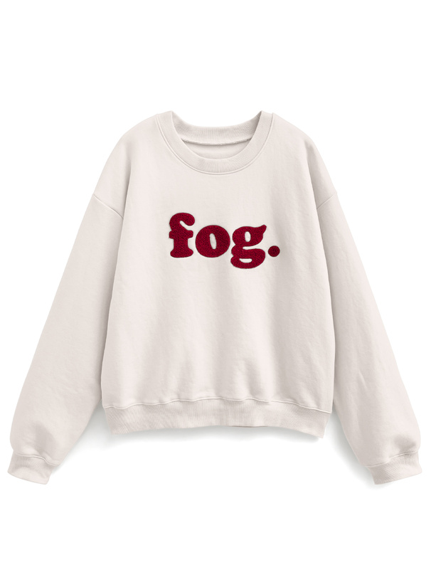 サガラ刺繍ロゴスウェットトップス[ze878] | レディースファッション