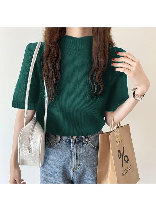 クロップドニットトップス[ze369] | レディースファッション通販の