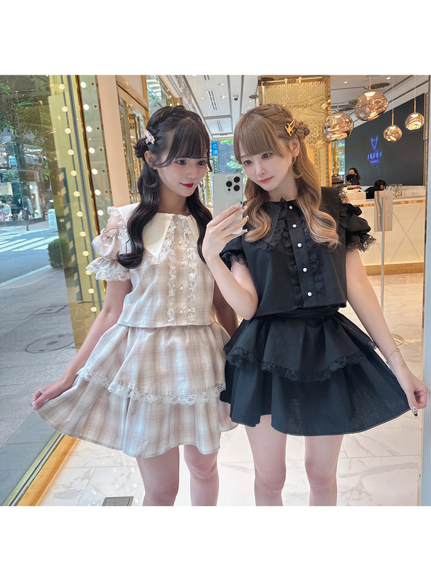 セーラーブラウス×ティアードスカートセットアップ[za002a