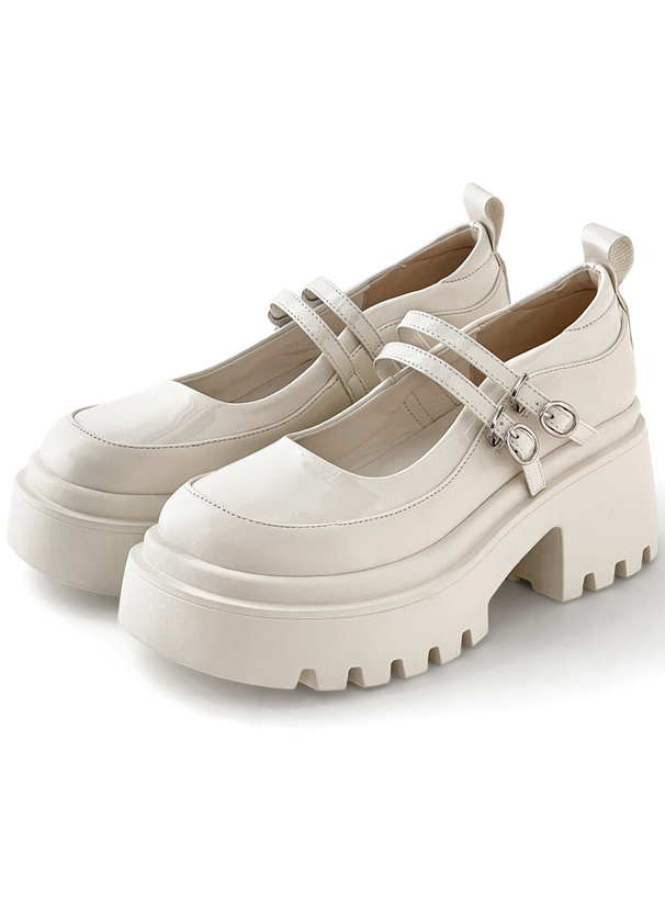 ダブルストラップ厚底ローファー[zr1363] | レディースファッション