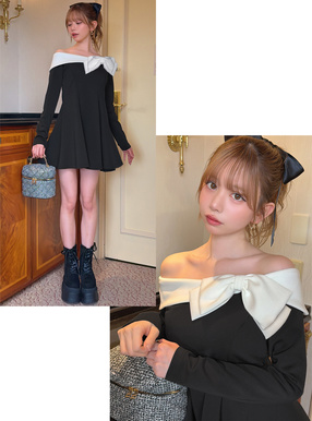 オフショルダー ミニワンピース | レディースファッション通販の