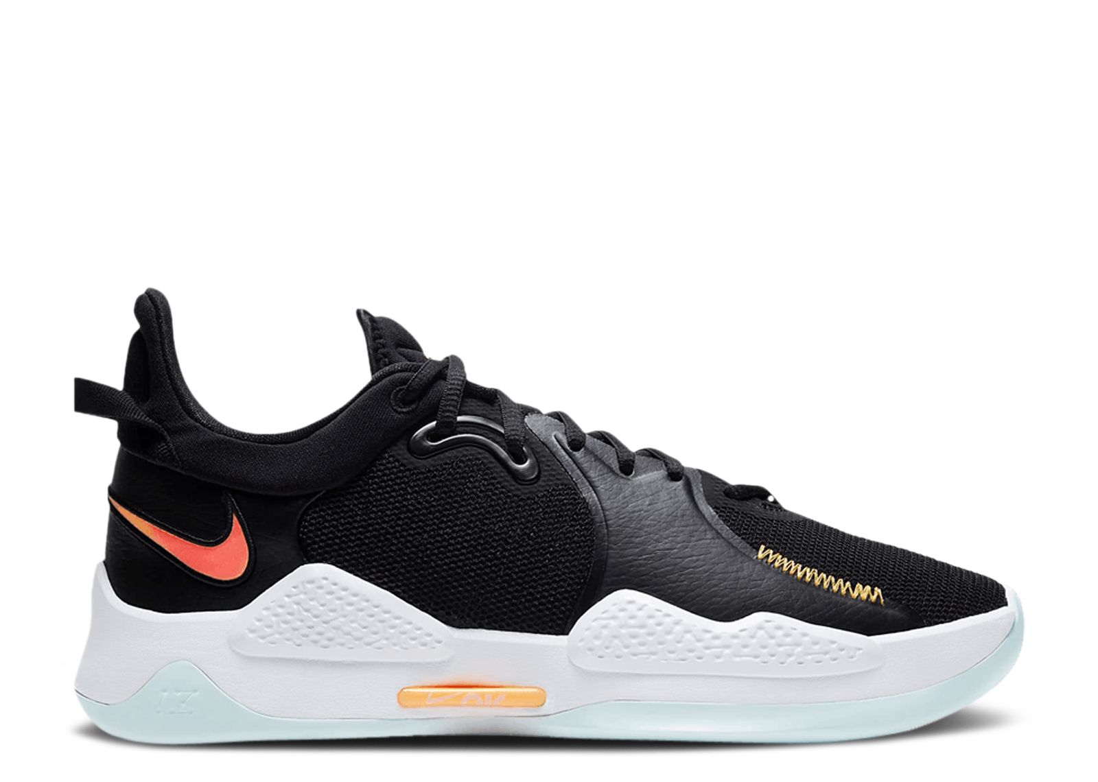 PG 5 'Black' - Nike - CW3143 001 - black/white/barely green/multi