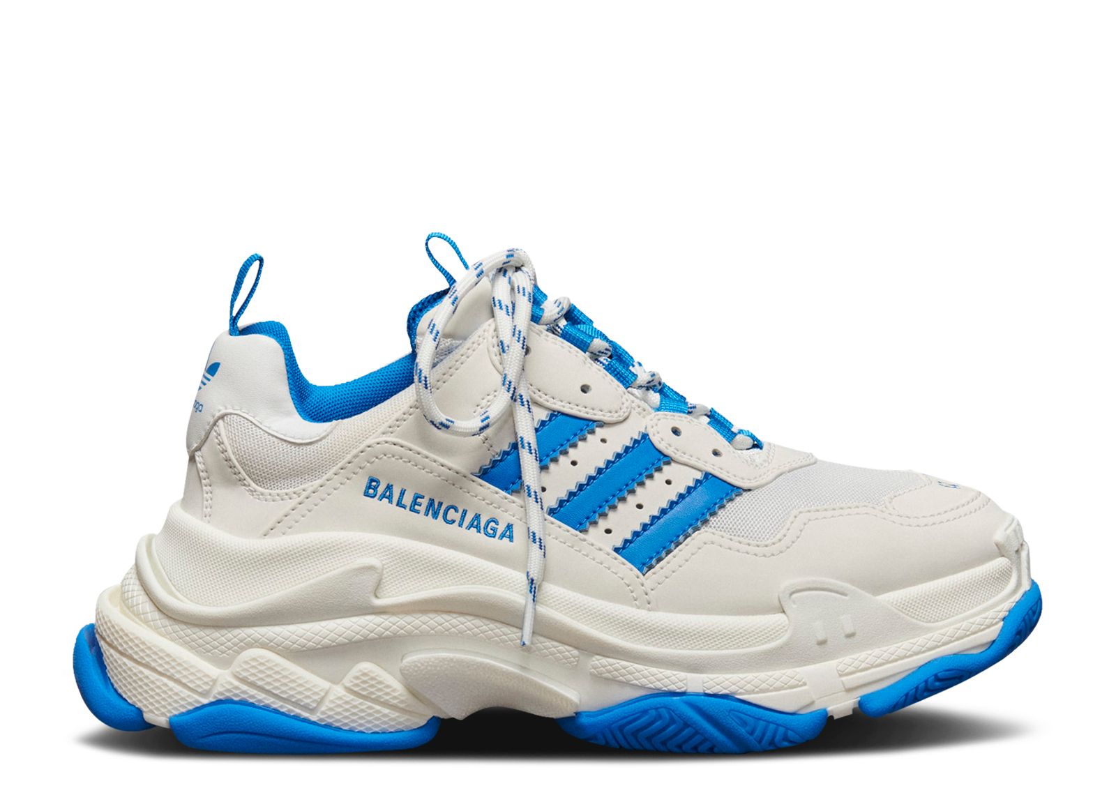 Balenciaga X Adidas Triple S Sneaker 'White Blue' - Adidas