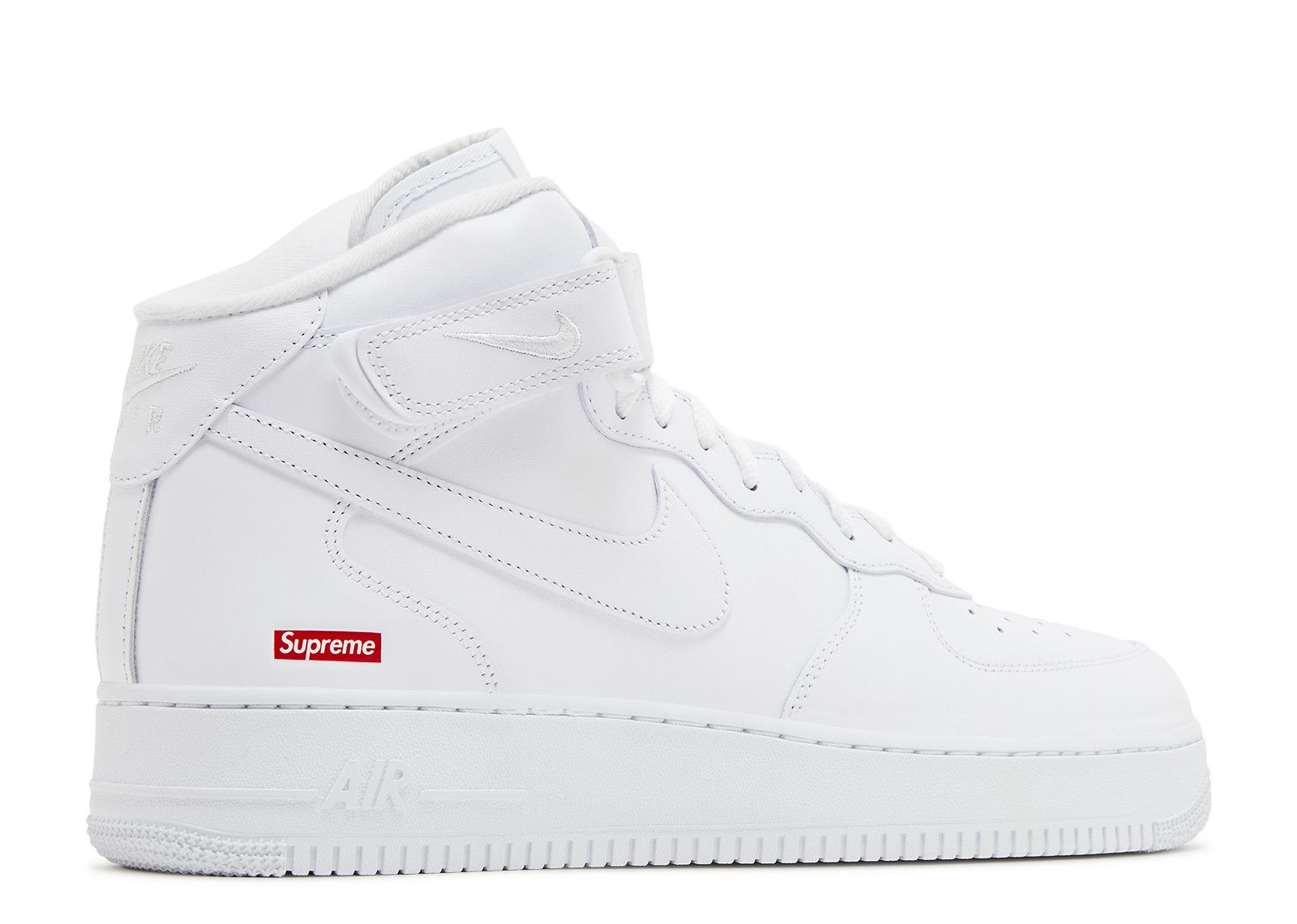 Supreme X Air Force 1 Mid 'Box Logo Triple White' - Nike - FZ8784