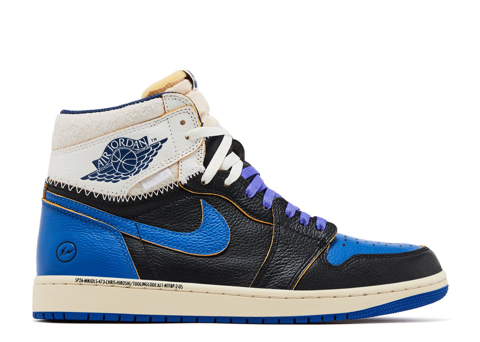Fragment Design X Union LA X Jordan 1 Retro High OG 'Sport Royal