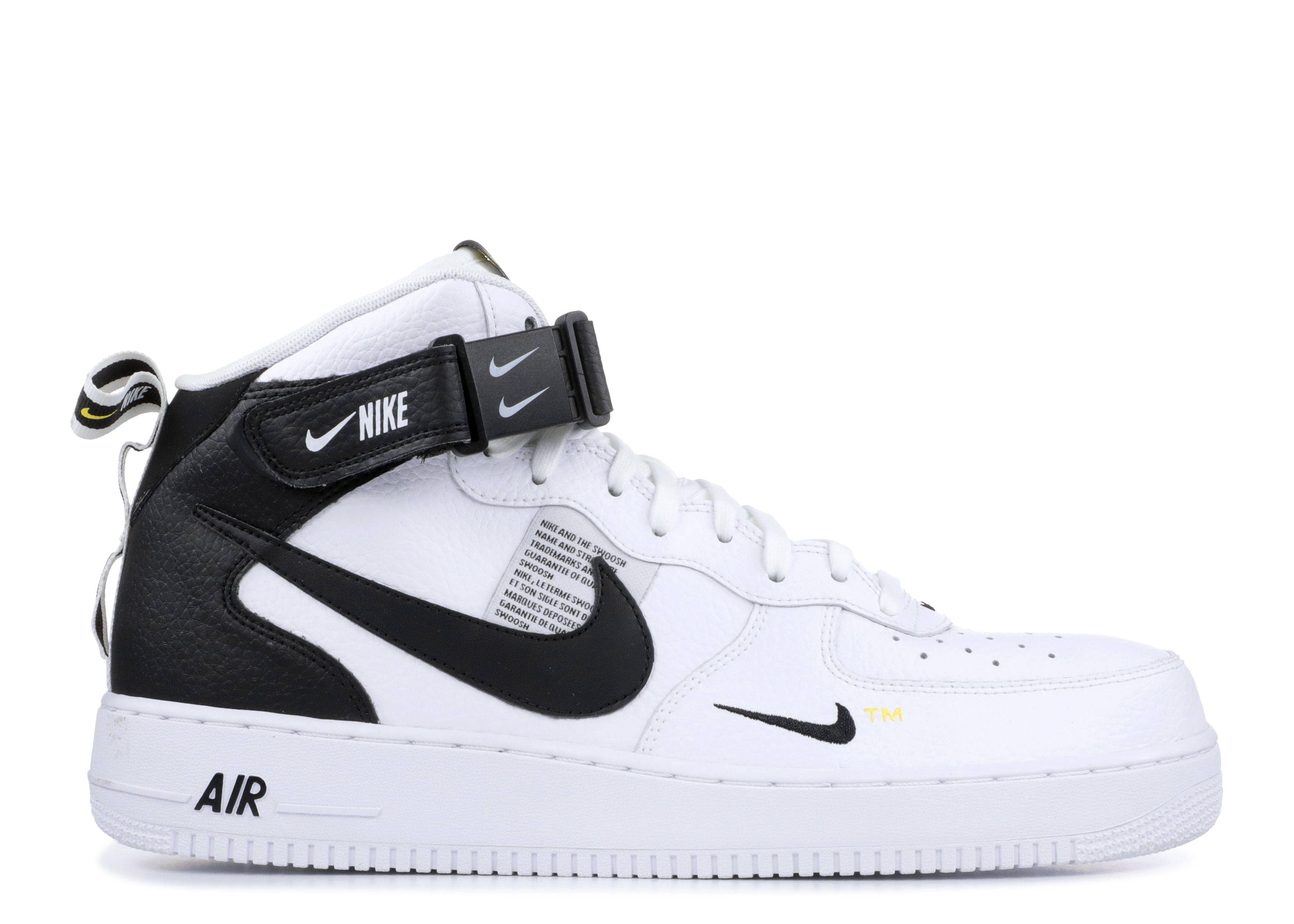 Air Force 1 Mid '07 LV8 'White Black' - Nike - 804609 103 - white
