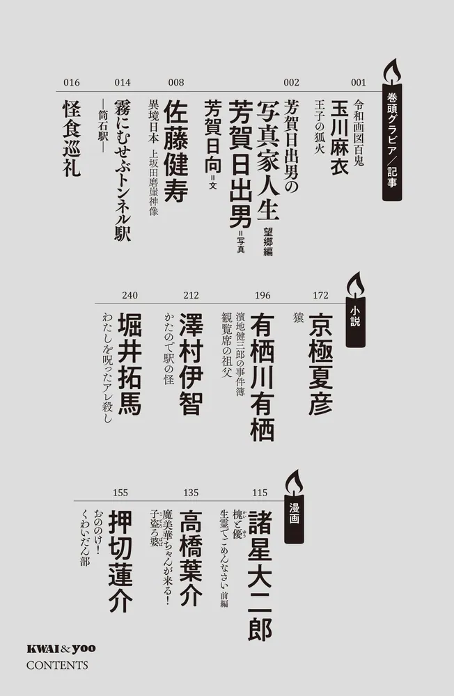 怪と幽 vol.018 2025年1月」京極夏彦 [怪] - KADOKAWA