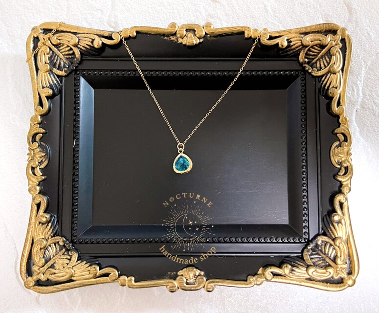 14kgf～天然石フレームストーンネックレス | iichi 日々の暮らしを