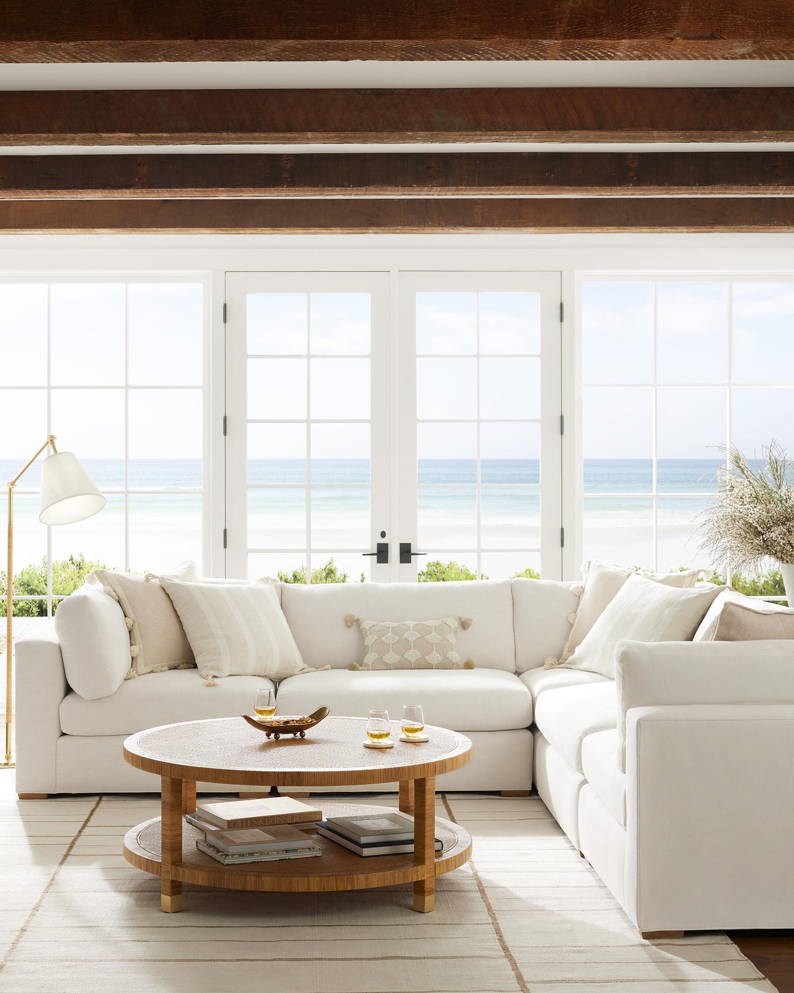 Balboa Rattan Coffee Table | Serena and Lily