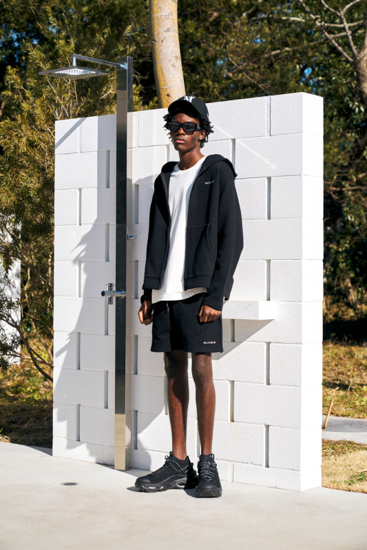 KNIT ZIP HOODY - BLACK - MLVINCE