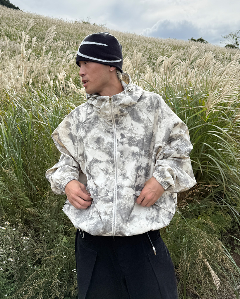 迷彩ナイロンフードブルゾン | ファッション通販サイト NUGU