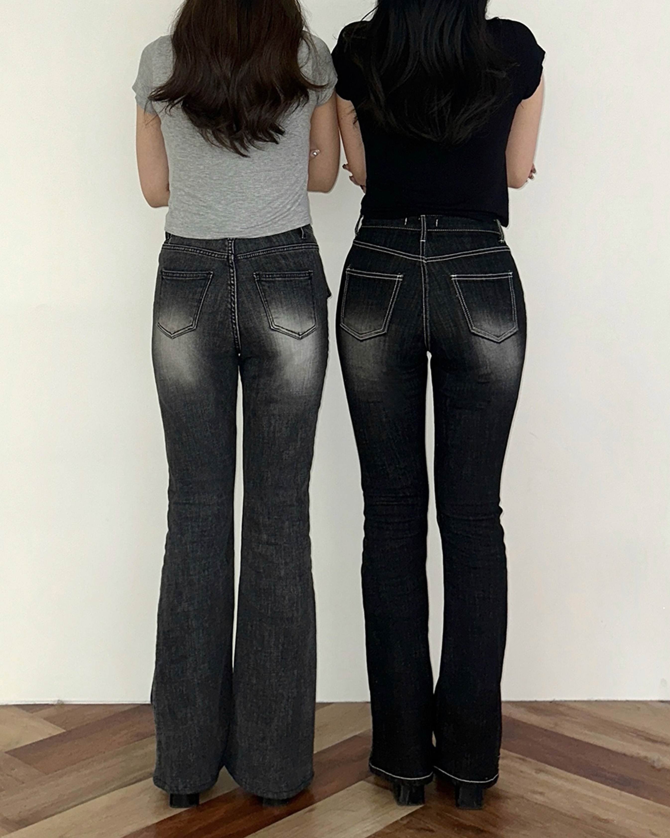 20回再販](ORIGINAL) フロントポケットブーツカットデニムパンツ