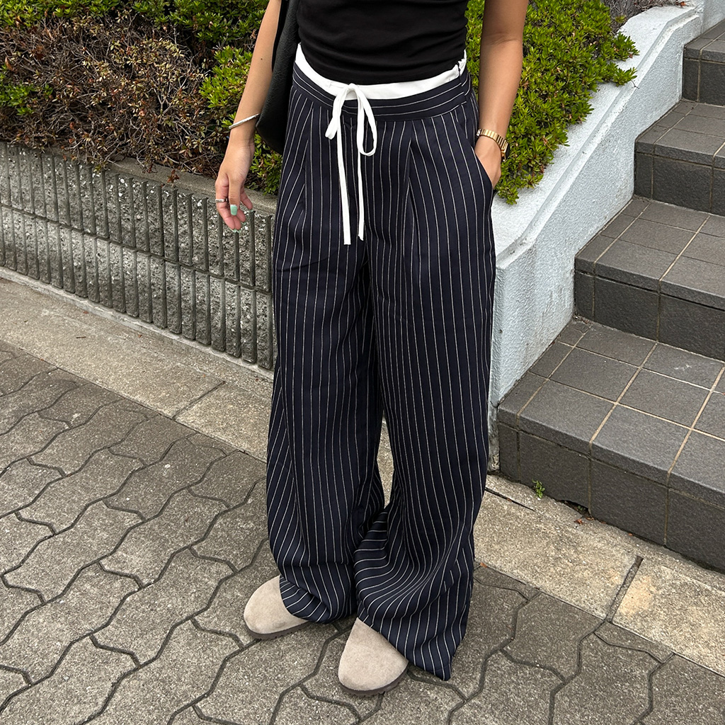 ユニークストライプスラックス | ファッション通販サイト NUGU