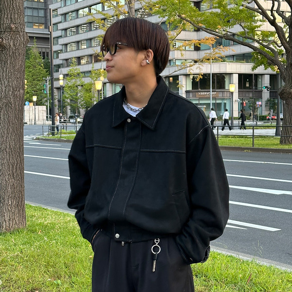 スエードステッチジャケット | ファッション通販サイト NUGU