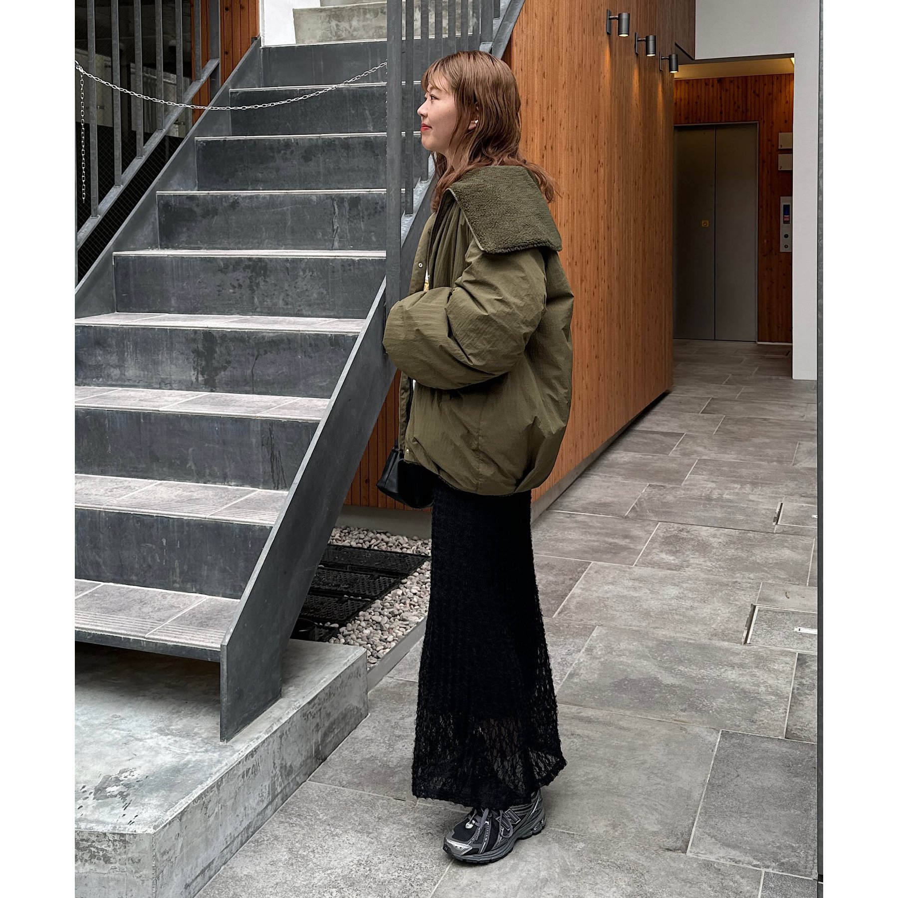 小顔見え/リバーシブル】ビッグカラーアウター≪インフルエンサー企画