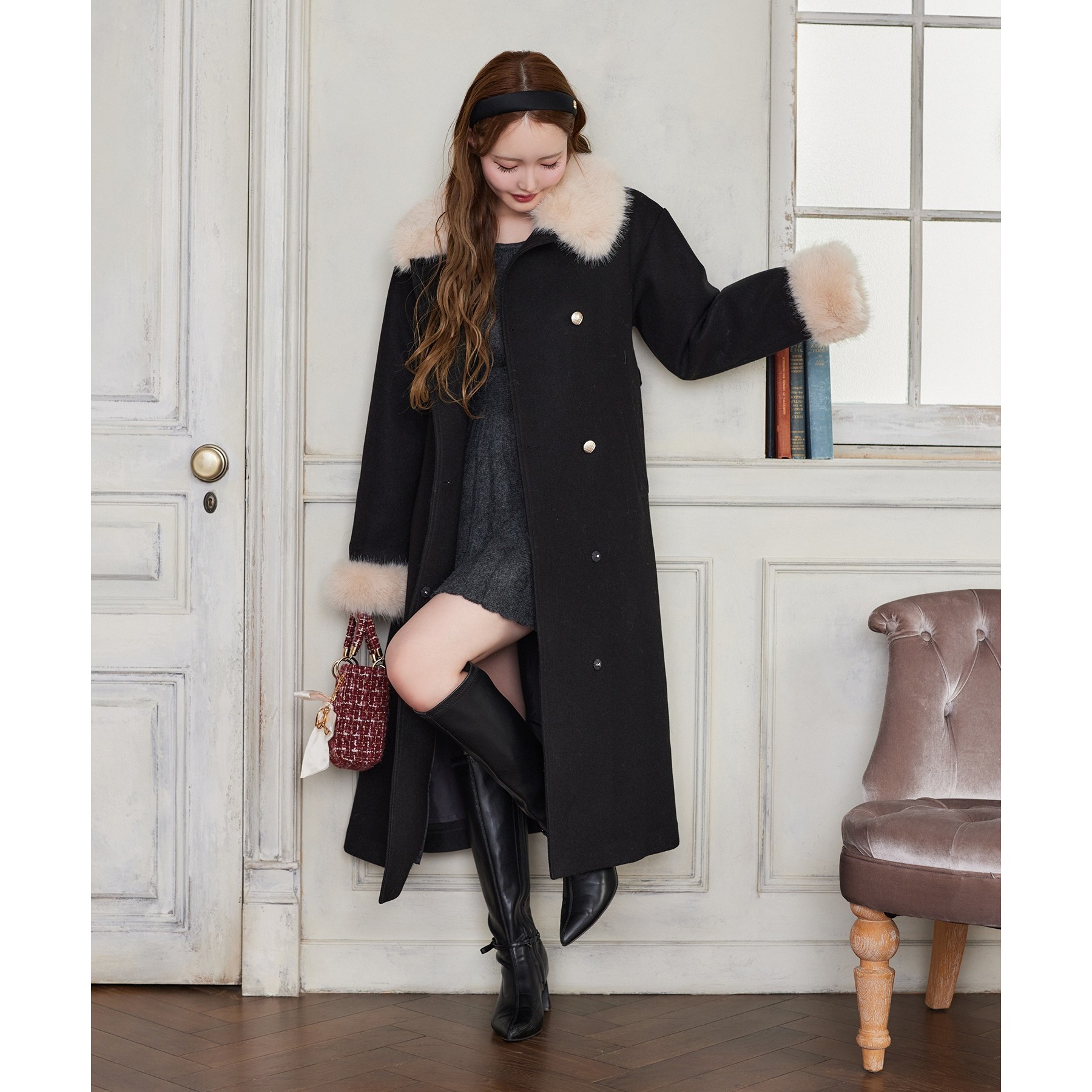 ファー付マルチロングコート | ファッション通販サイト NUGU