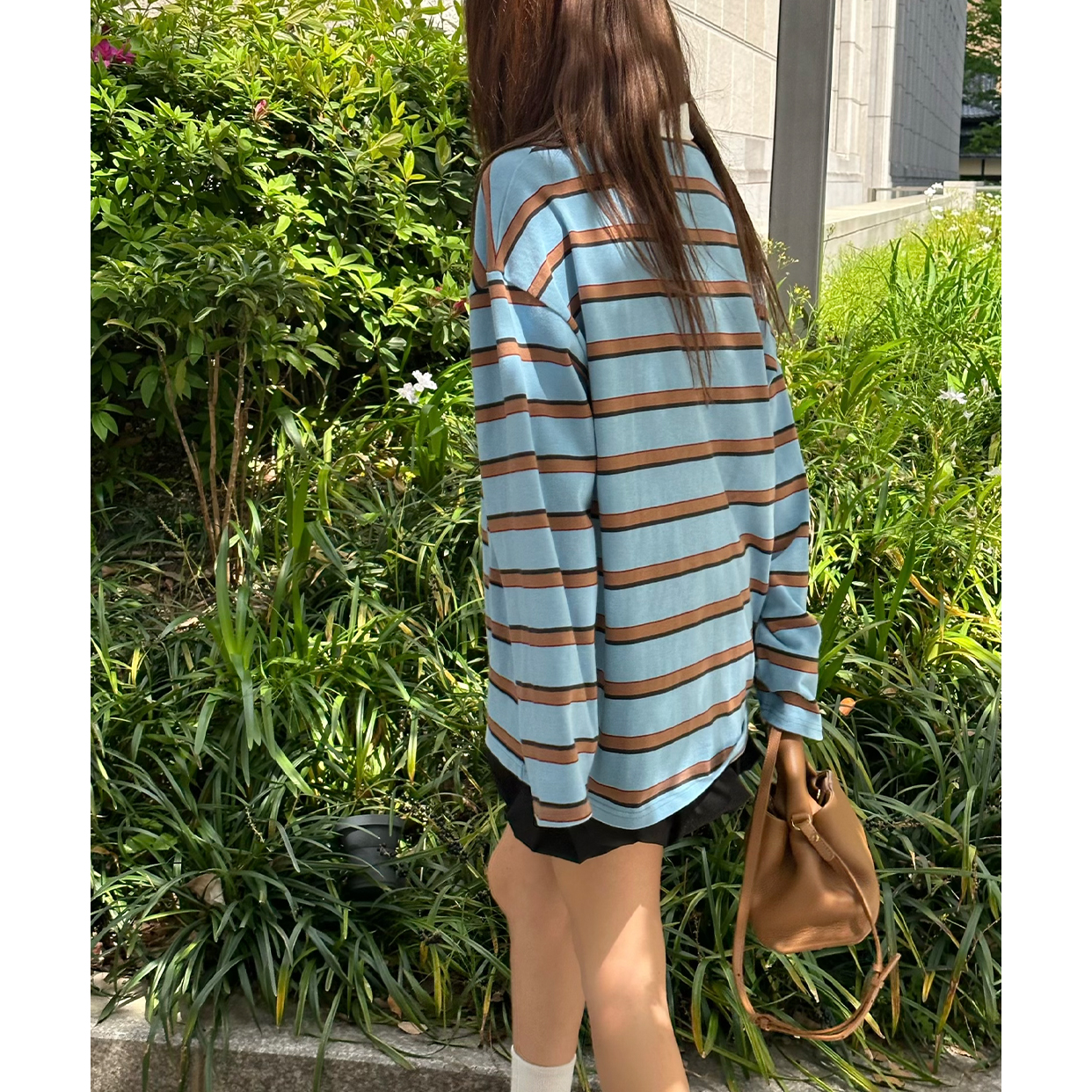 ボーダーカラーロンT | ファッション通販サイト NUGU