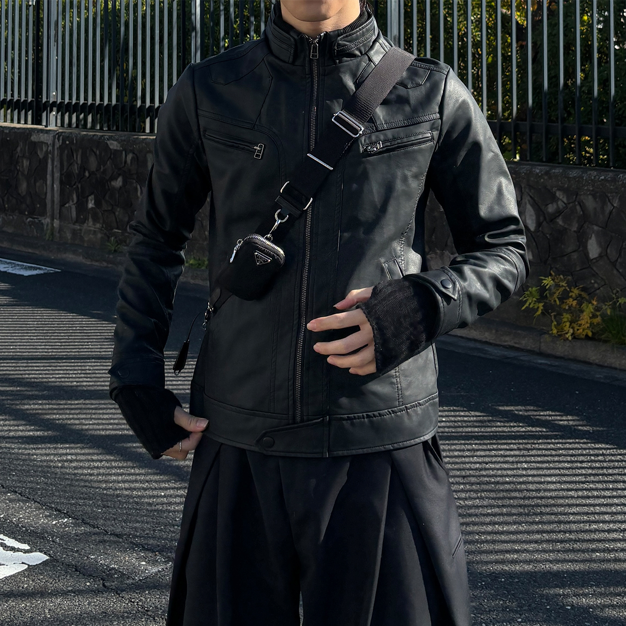 ヴィンテージY2Kヴィーガンレザージャケット | ファッション通販サイト