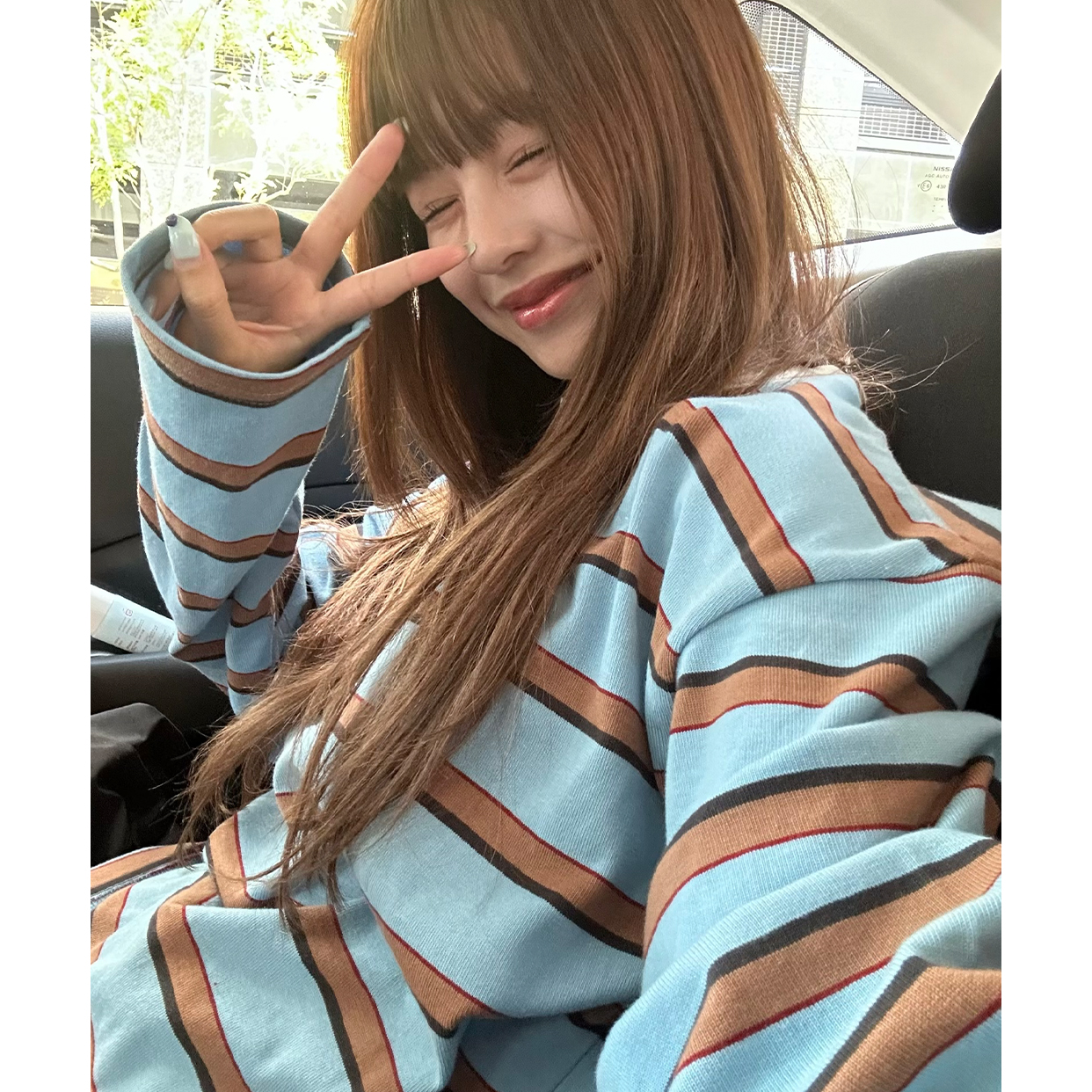 ボーダーカラーロンT | ファッション通販サイト NUGU