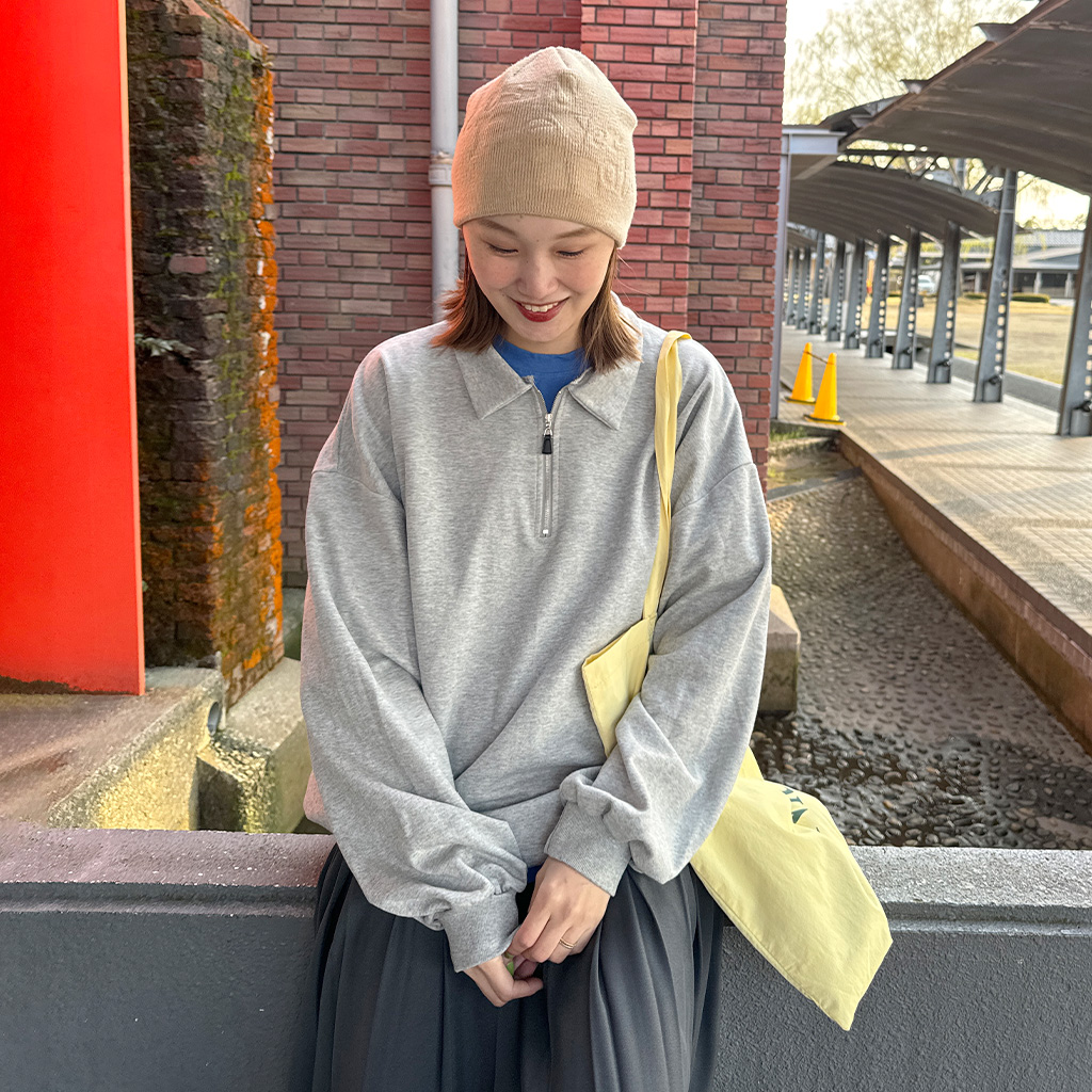 ハーフジップアップスウェットシャツ | ファッション通販サイト NUGU