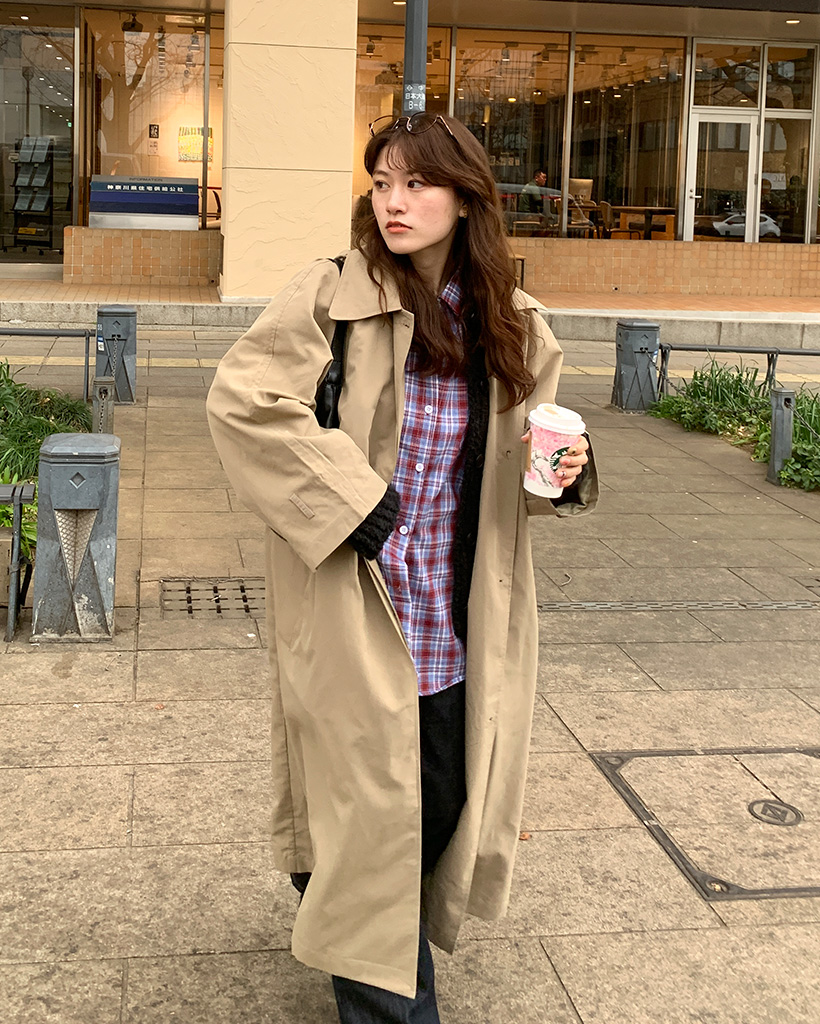 オーバーフィットトレンチコート | ファッション通販サイト NUGU