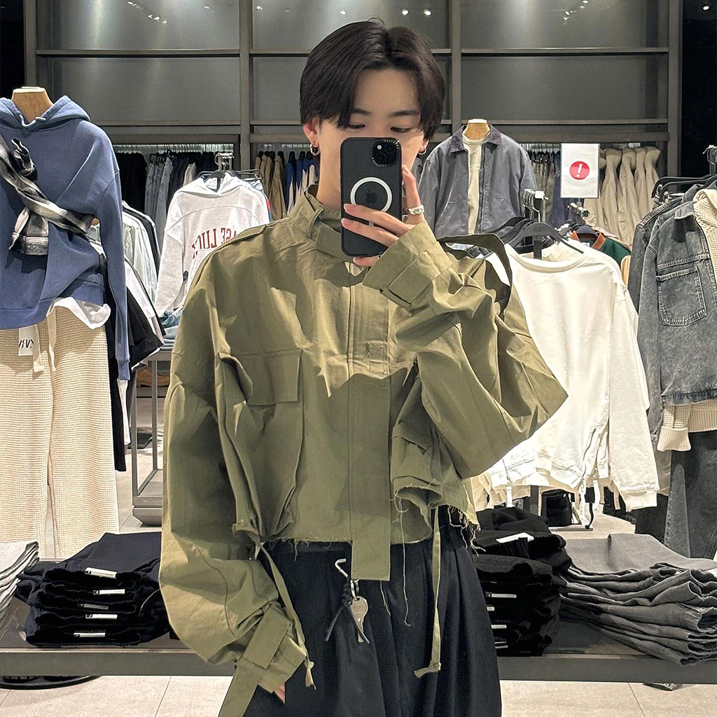 ユニセックス) ポケットクロップドジャケット | ファッション通販