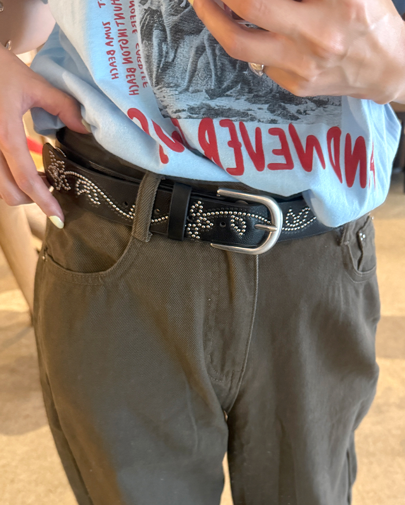 フラワースタッズベルト | ファッション通販サイト NUGU