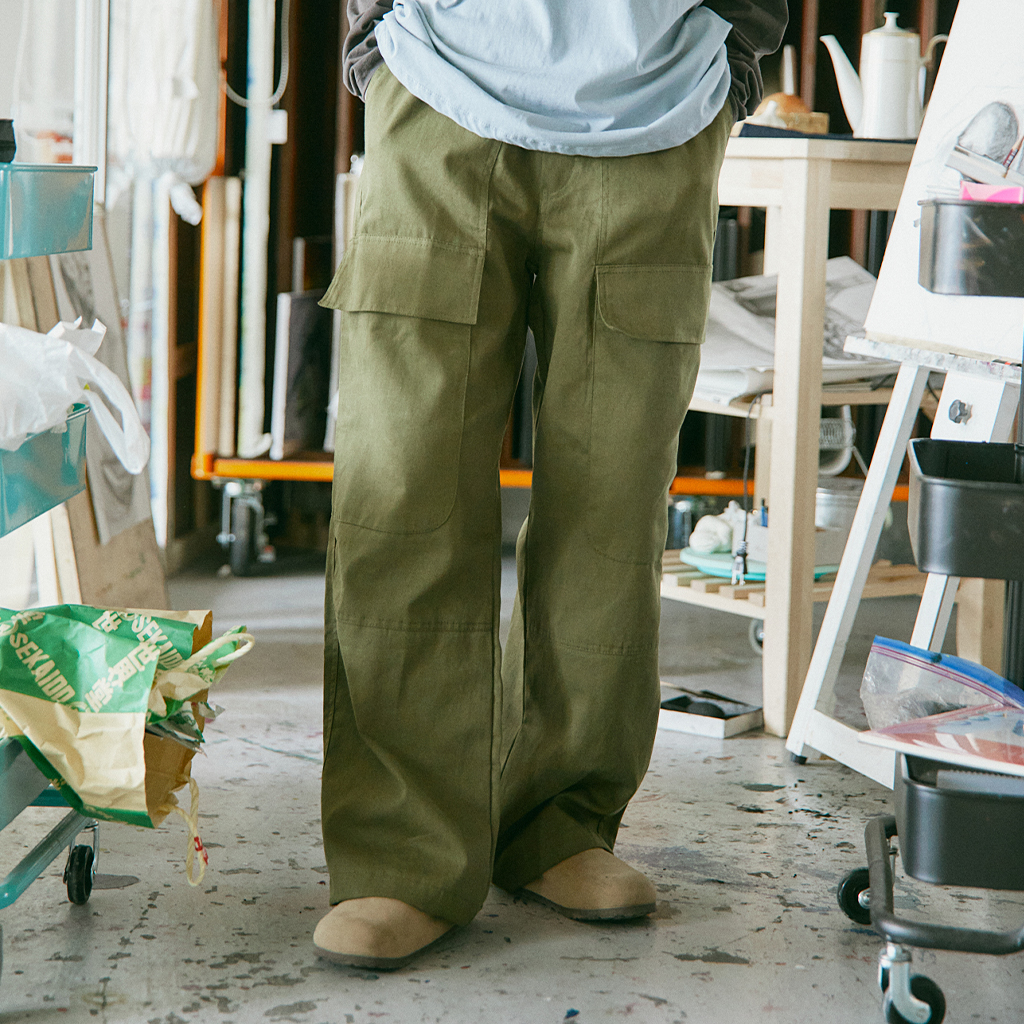 ステッチビッグポケットカーゴパンツ | ファッション通販サイト NUGU