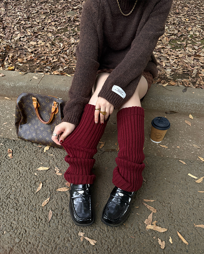 シンプルウールレッグウォーマー | ファッション通販サイト NUGU