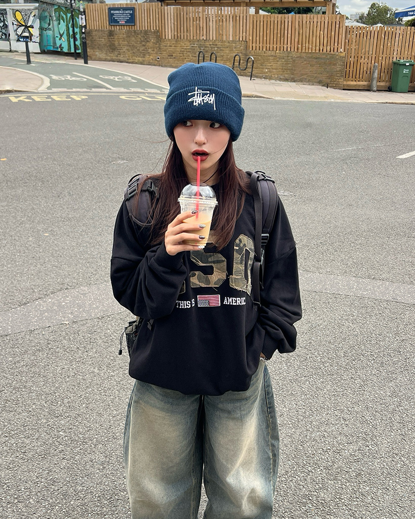 ユニセックス) USAカモフラージュスウェットシャツ | ファッション通販