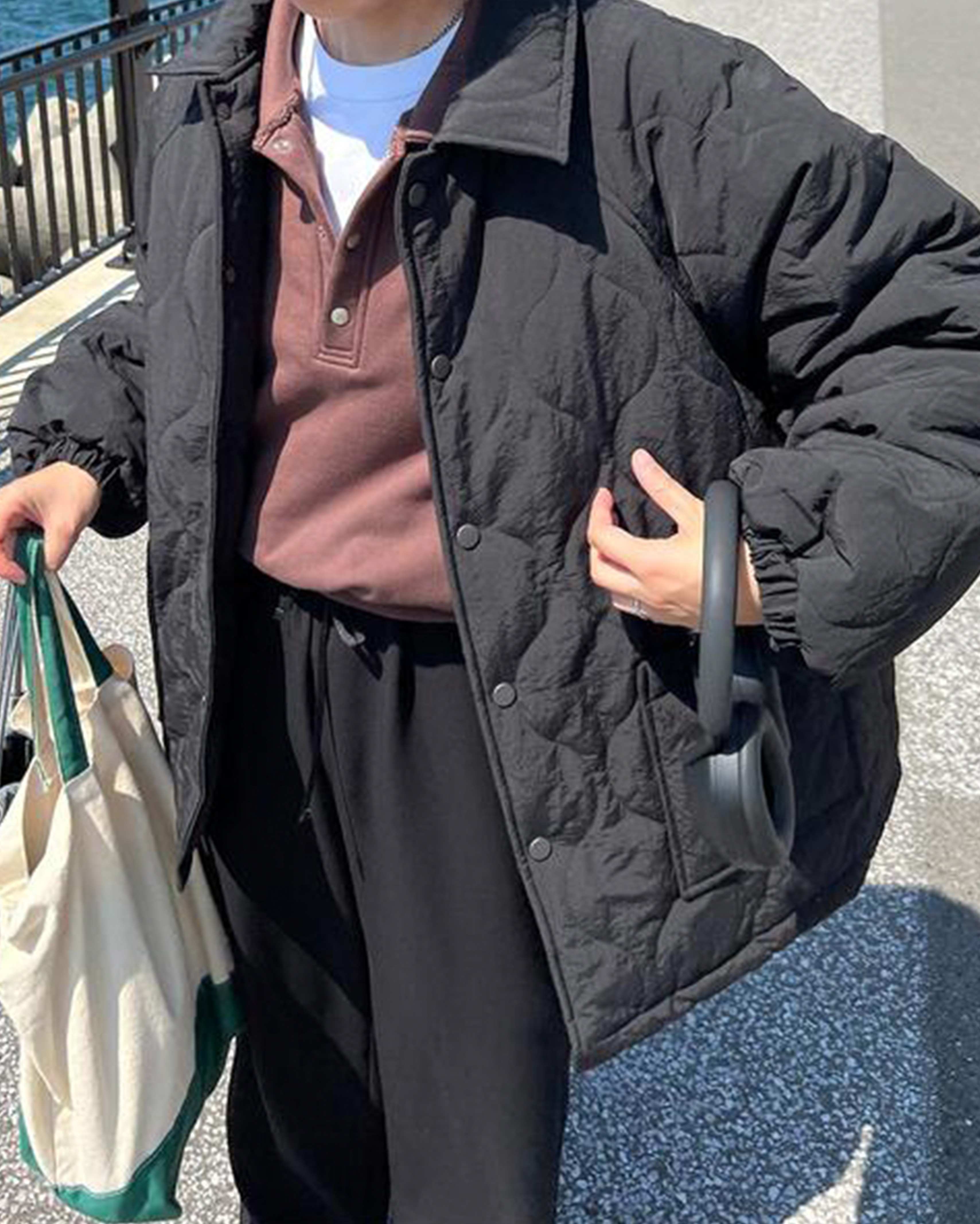 3回再販](ORIGINAL) キルティングオーバーサイズジャケット