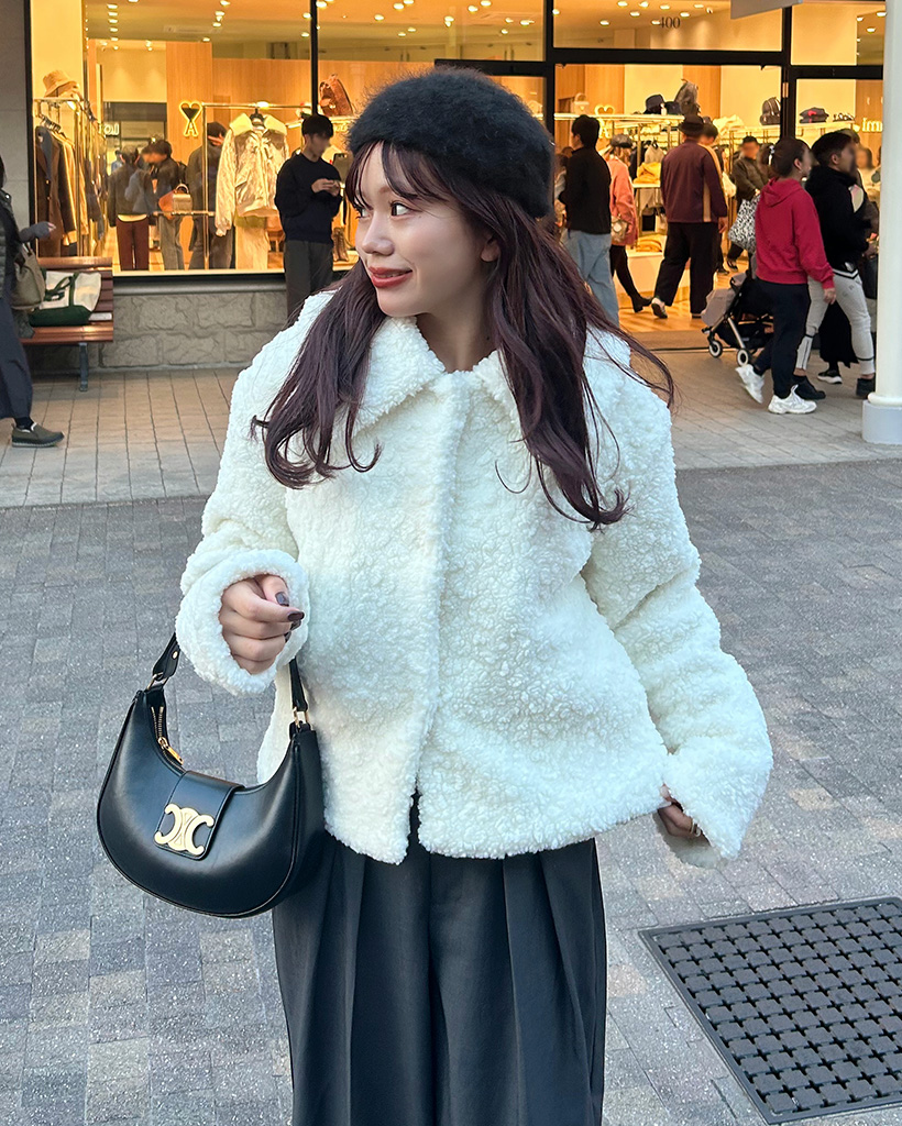 カラーボアジャケット | ファッション通販サイト NUGU