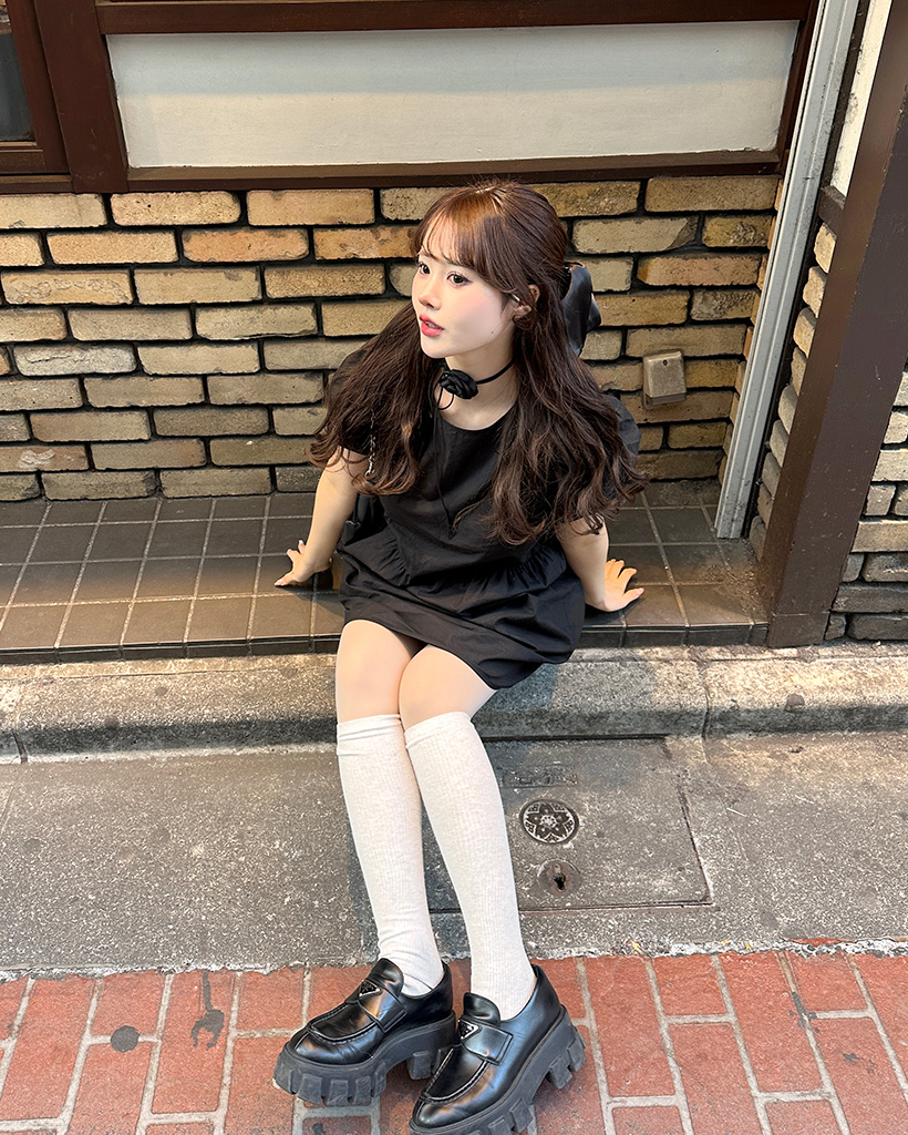 バックストリングパフスリーブミニワンピース | ファッション通販