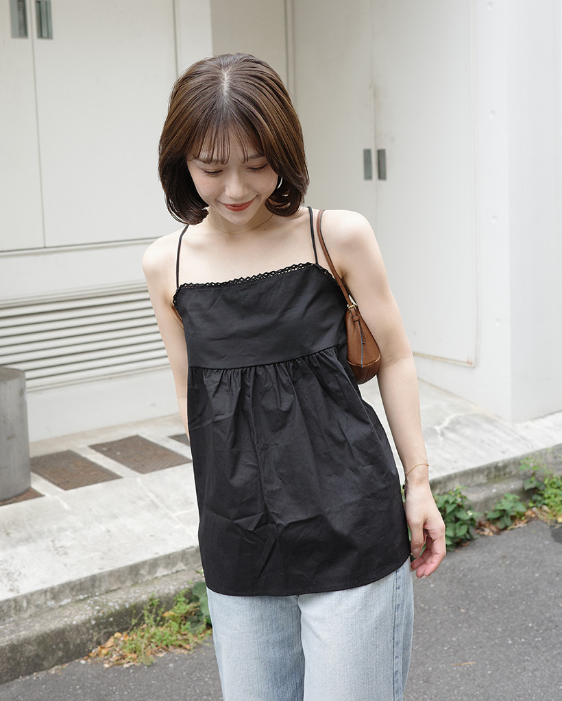 バックストラップレースキャミソール | ファッション通販サイト NUGU