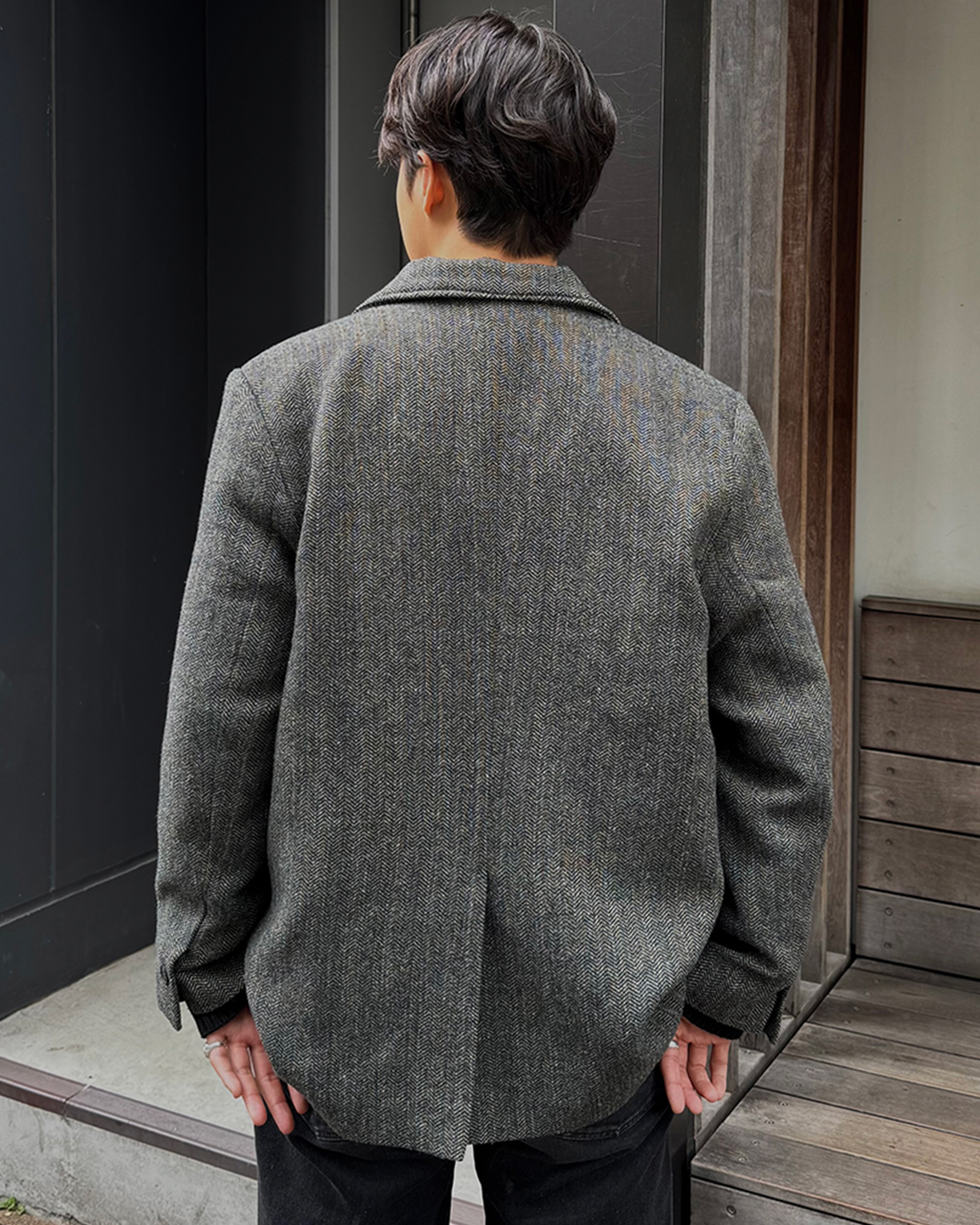 チェックヘリンボーンジャケット | ファッション通販サイト NUGU