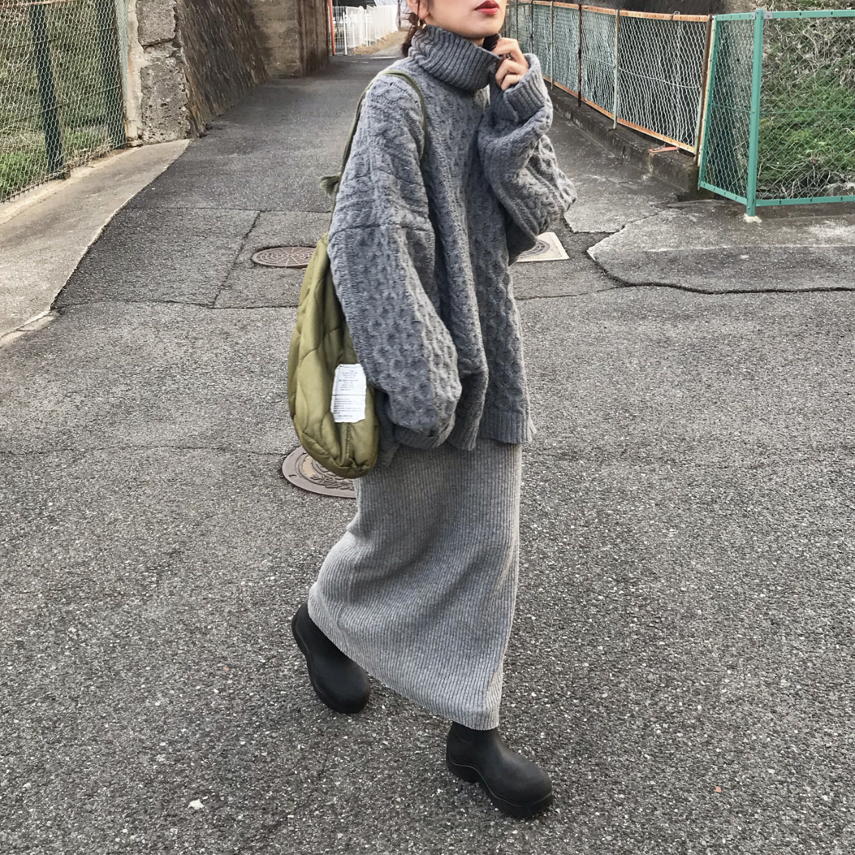 ロングニットスカート | ファッション通販サイト NUGU