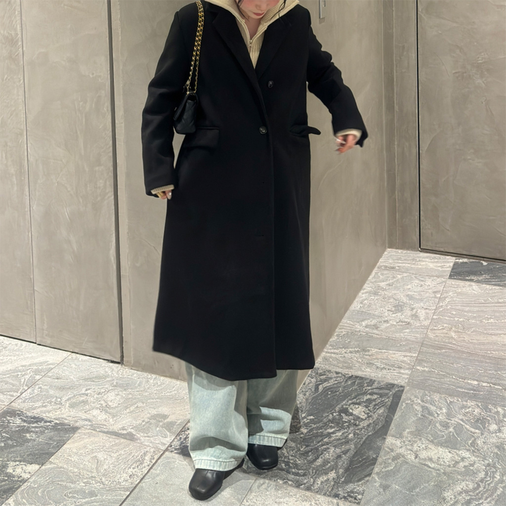 テーラードカラーロングコート | ファッション通販サイト NUGU