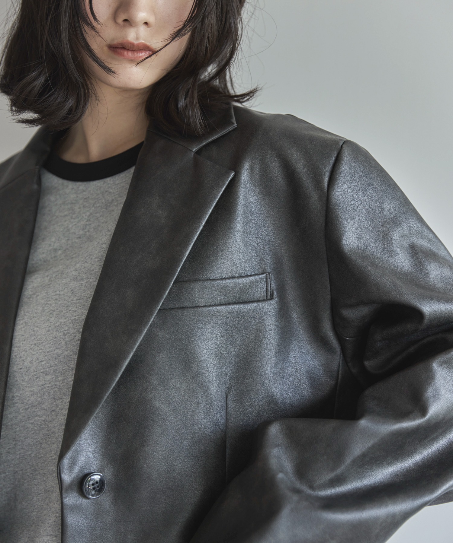 ビンテージレザーテーラードジャケット | ファッション通販サイト NUGU