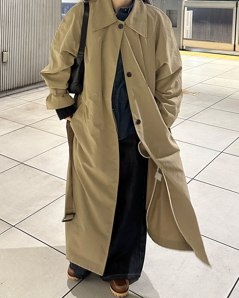 オーバーフィットトレンチコート | ファッション通販サイト NUGU
