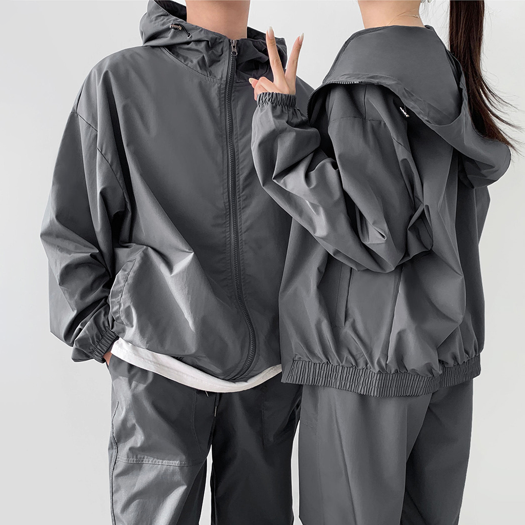 unisex] オーバーサイズハイネックウィンドブレーカー | ファッション