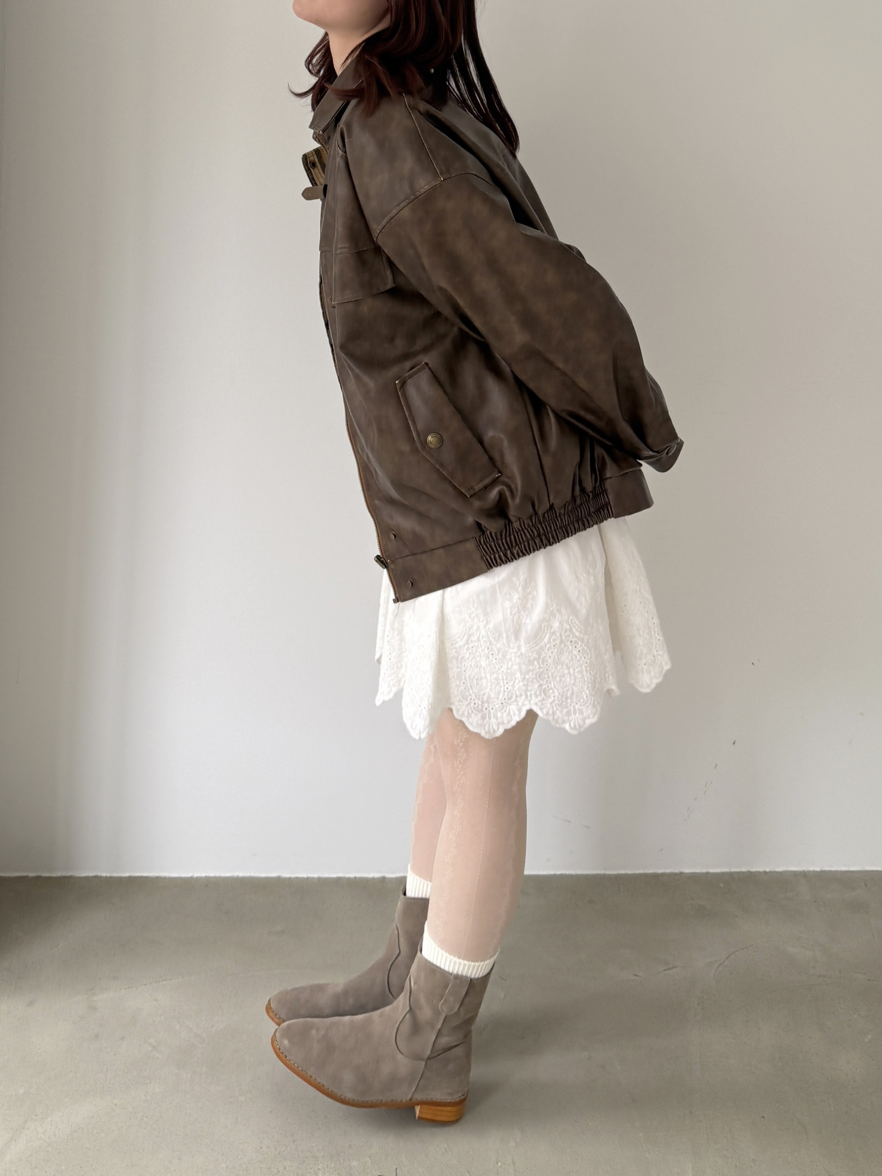 レースストライプストッキング | ファッション通販サイト NUGU