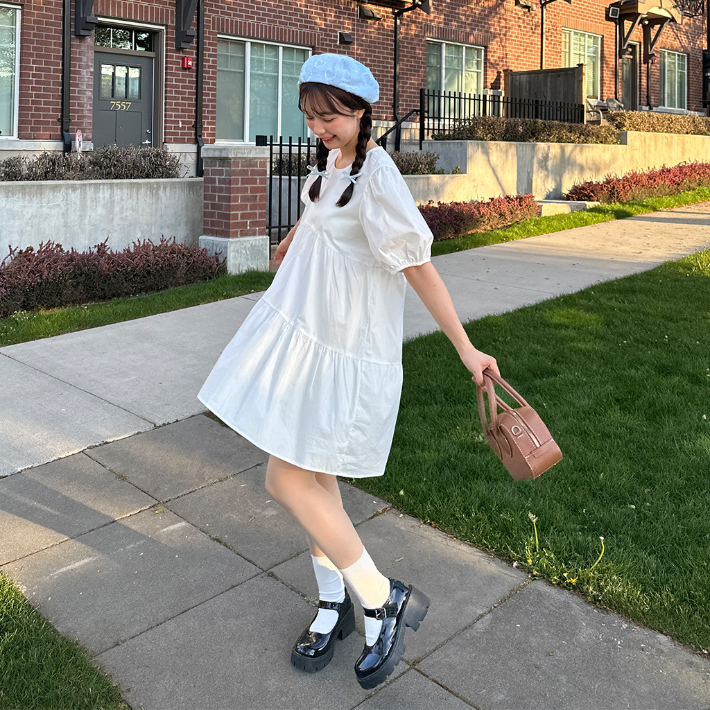 バルーンティアードミニワンピース | ファッション通販サイト NUGU