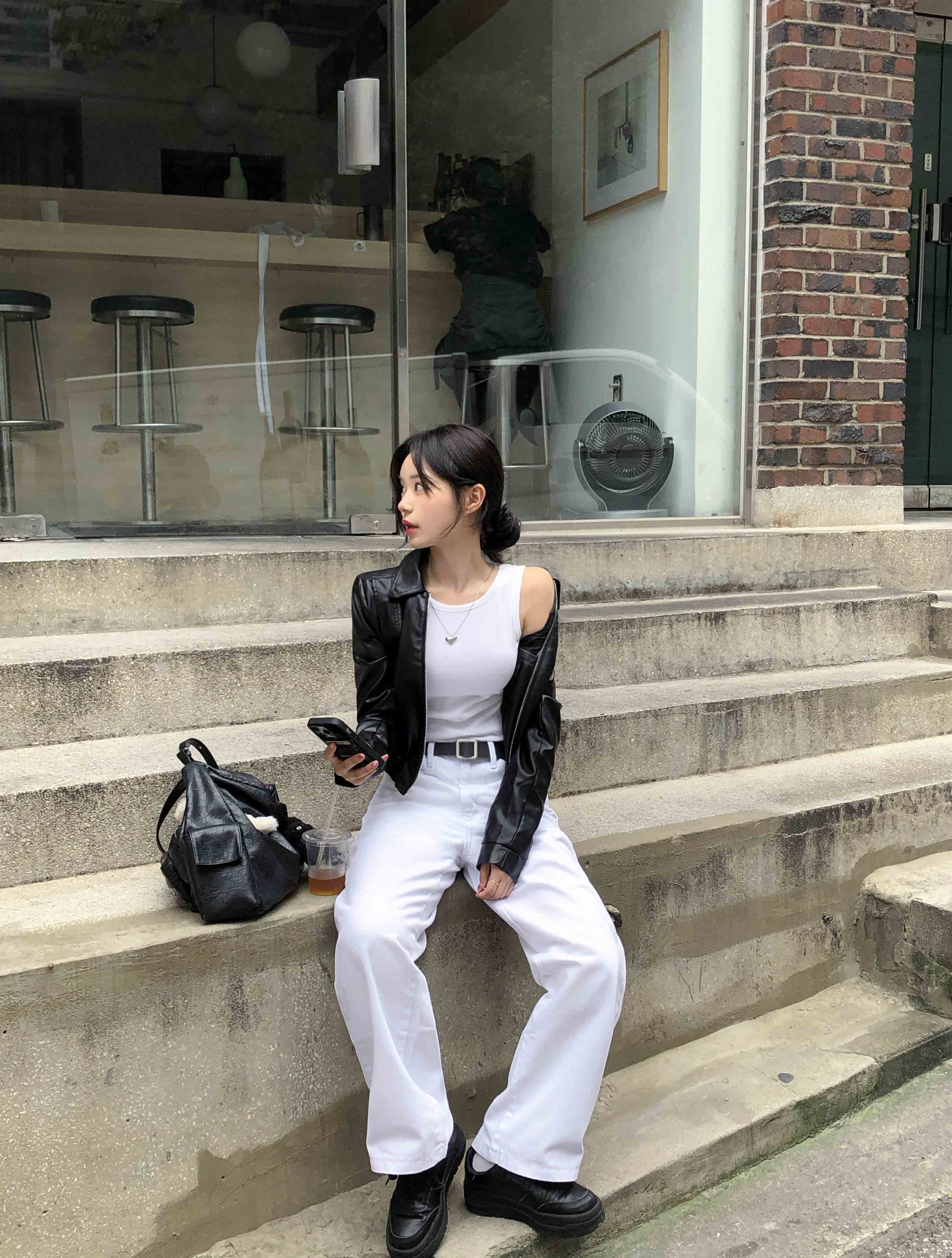 original/S,M]クロップドレザージャケット | ファッション通販サイト NUGU