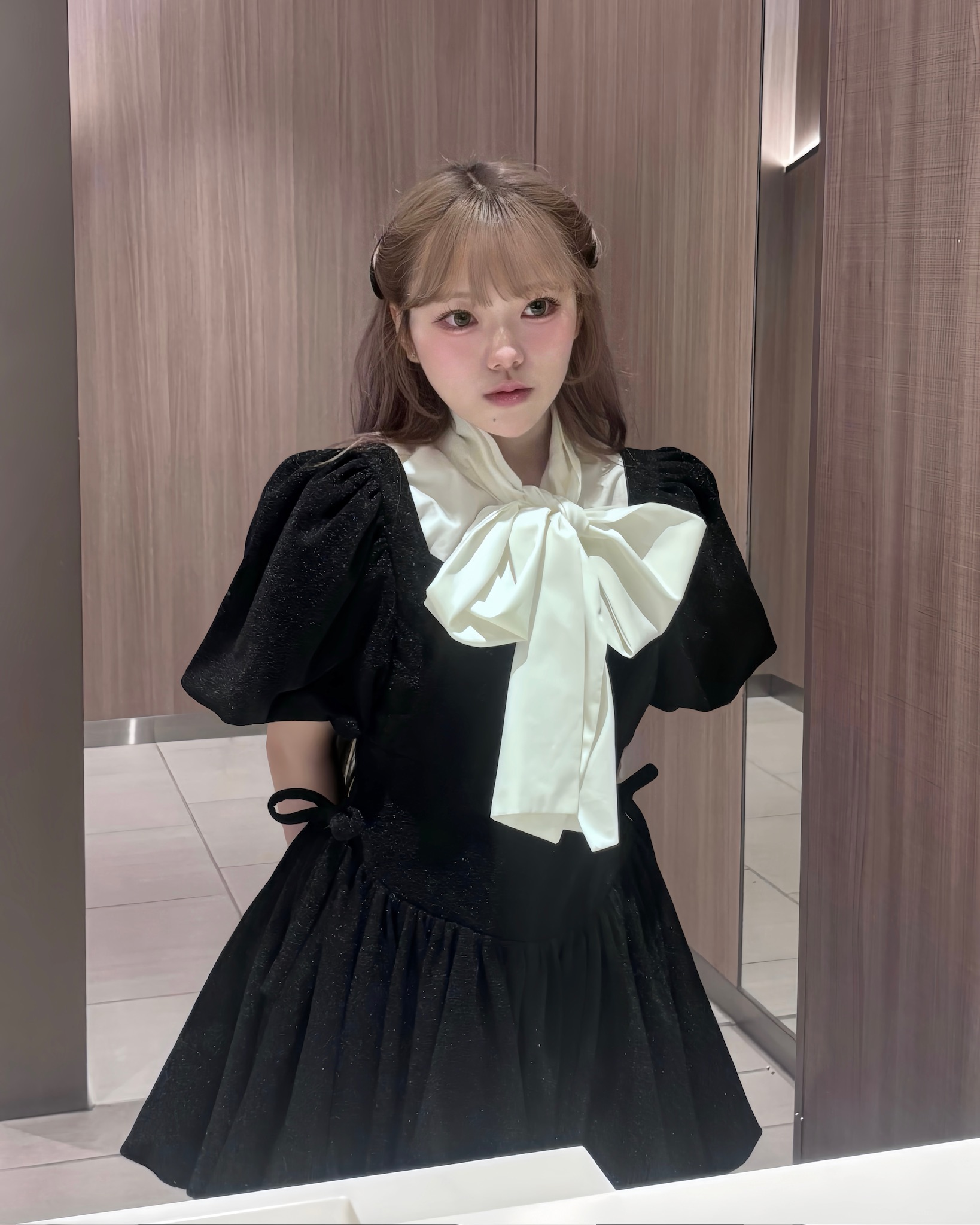 puff sleeve ballon mini one piece | ファッション通販サイト NUGU