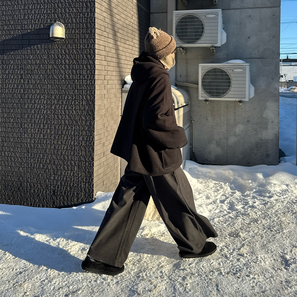 ユニセックス) フラットポケットショートダッフルコート