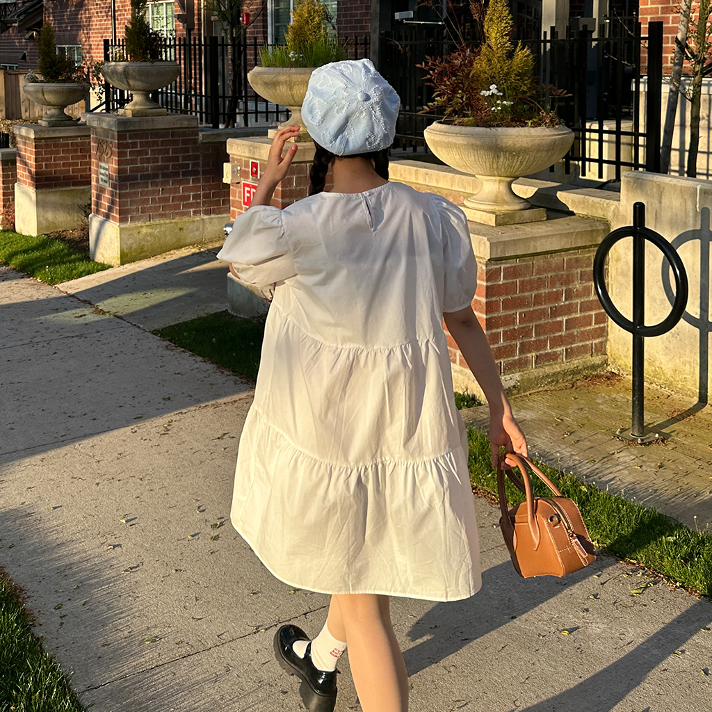 バルーンティアードミニワンピース | ファッション通販サイト NUGU