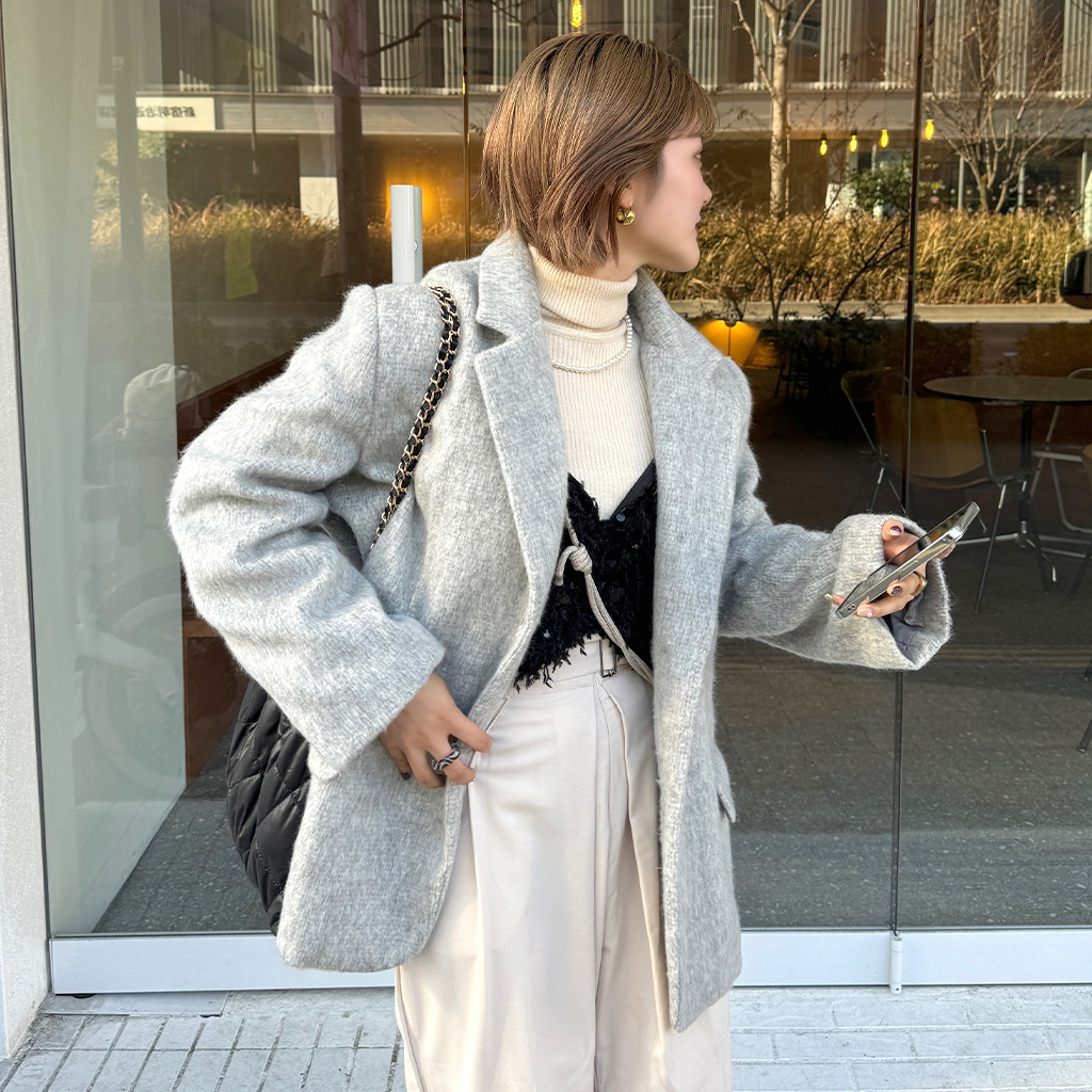 モヘアウールジャケット | ファッション通販サイト NUGU