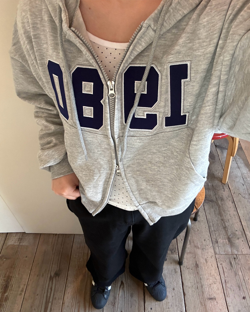 1980 刺繍ダブルジップパーカー | ファッション通販サイト NUGU