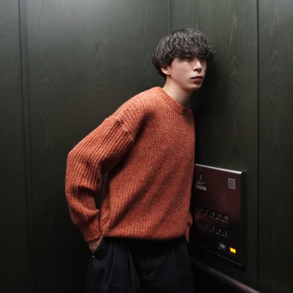 ユニセックス) ラウンド透かし編みニット | ファッション通販サイト NUGU