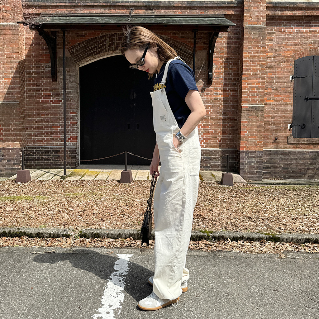 フロントジップコットンオーバーオール | ファッション通販サイト NUGU